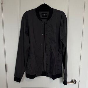 Men's Dark Gray Bomber Jacket